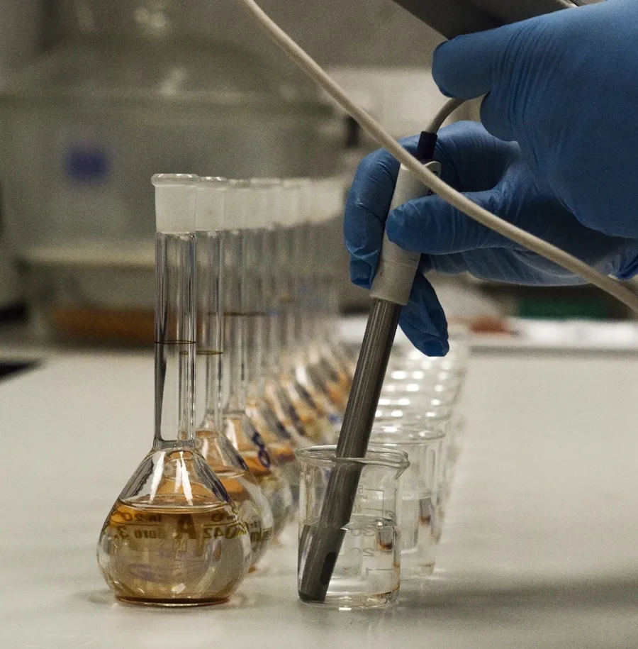 badanie zasolenia w laboratorium